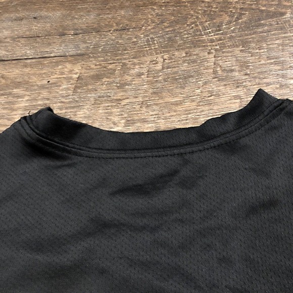 Nike Shirt Boys Medium 5/6 Black Yellow Athletic DriFit Logo Youth Kids - Picture 7 of 10